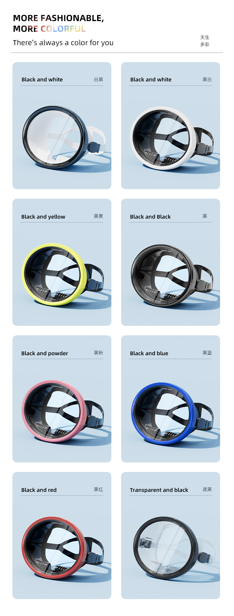 Wholesale Adult Spearfishing Goggles Scuba Steel Frame Diving Mask Glasses Oval Mask for Diving manufacture