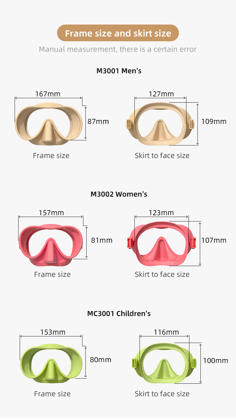 Professional Panoramic Anti-Fog Scuba Diving Mask manufacture