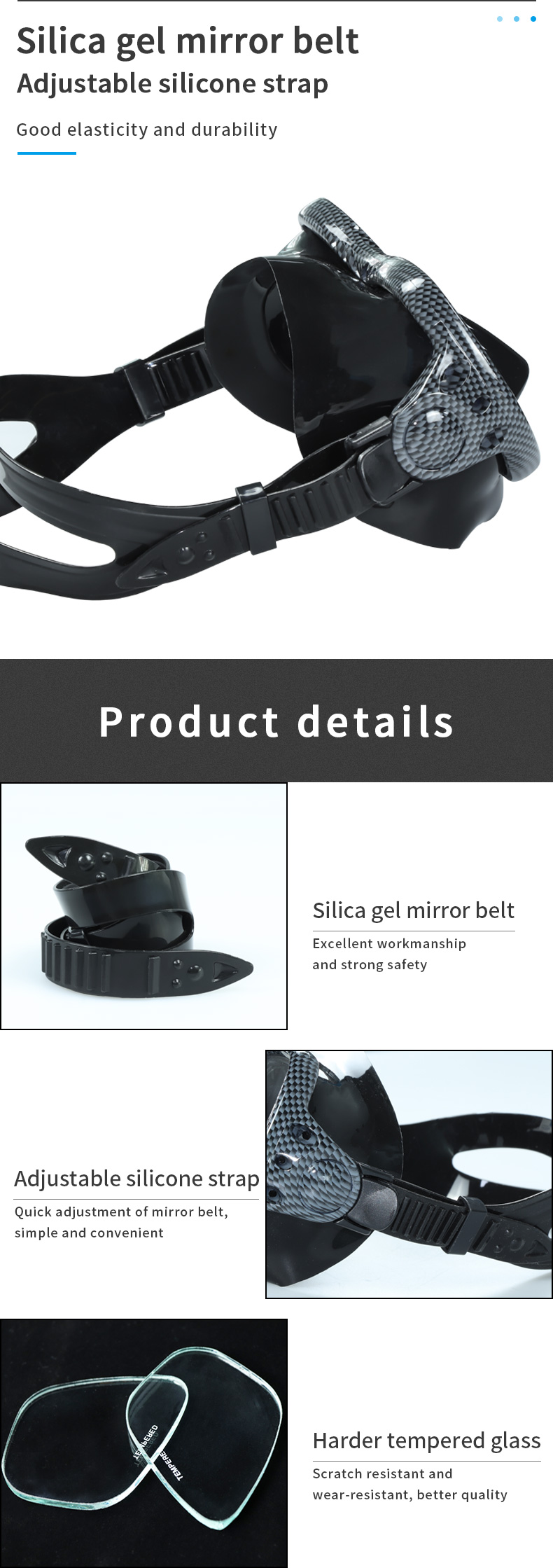 Big Face Snorkel Mask For Scuba Diving details