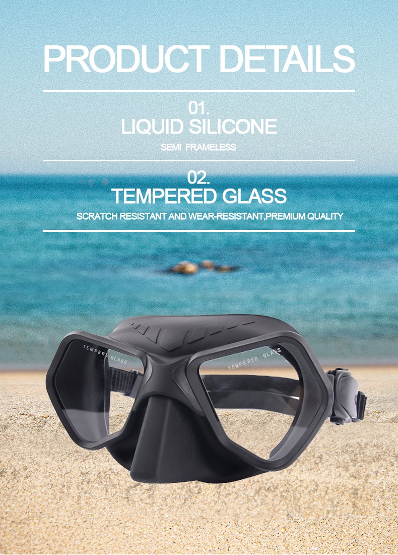 ZMZDIVE Low Volume Integrated Free Diving Mask factory