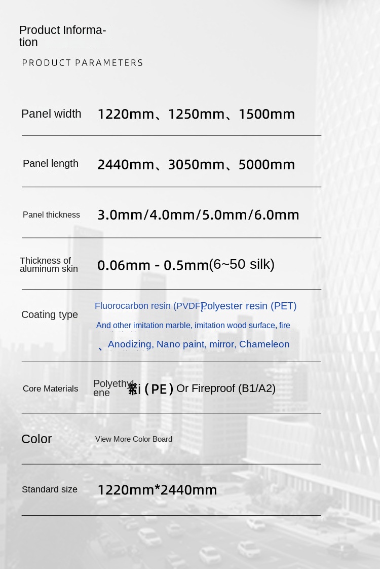 Modern High-Strength Self-Cleaning Nano-Coated 4mm Aluminum Composite for Outdoor Construction Hotel Anti-Static Fireproof factory