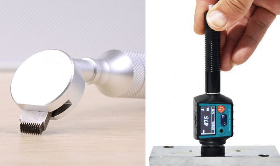 METAL PARTS COATING ADHESION AND HARDNESS TEST