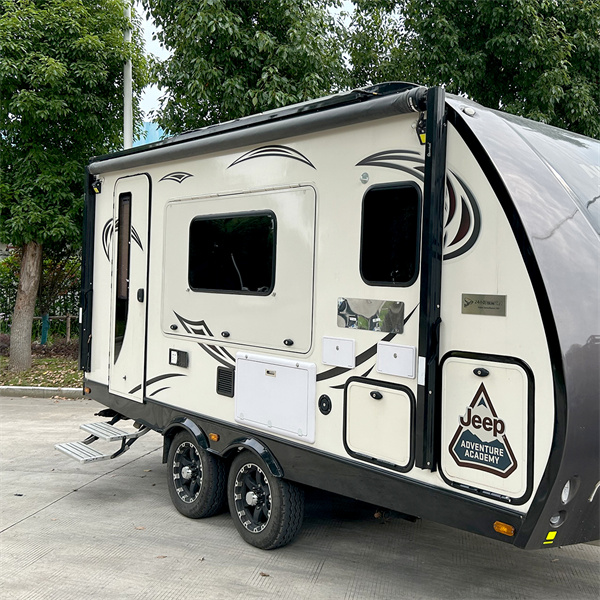 Experience luxury living on the road with a 20 ft RV awning, perfect for outdoor dining and entertainmen
