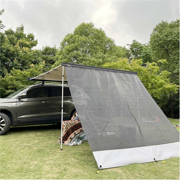 Effortlessly install and operate a retractable car awning.