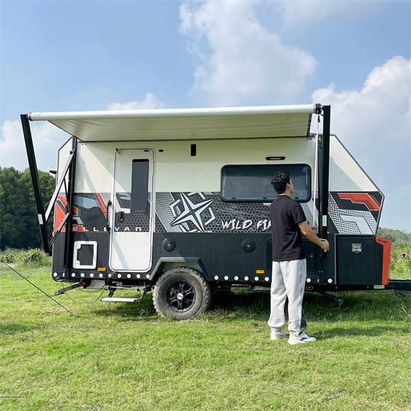 Using an electric awning for seamless camping