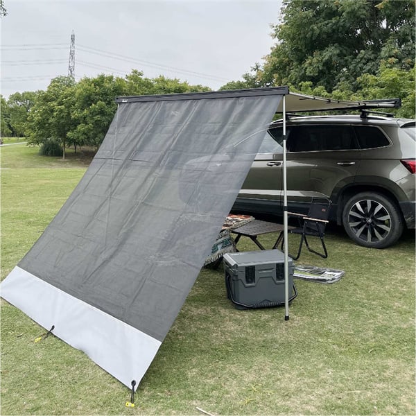 Enjoy the shade and stay cool under a car awning.