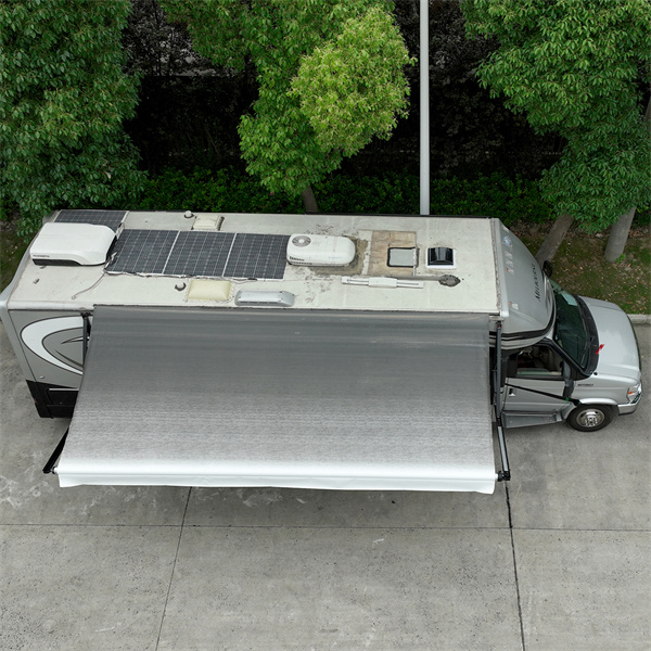 Maximize your outdoor living space with a customizable electric awning for your camper.