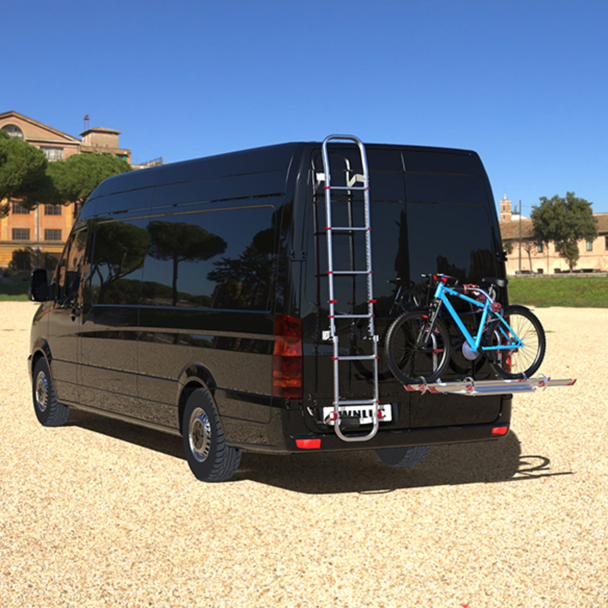 RV rear ladder