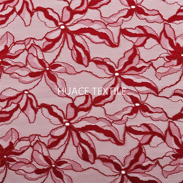 Your child in a burgundy lace fabric
