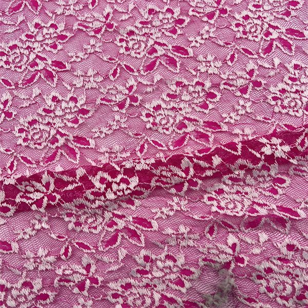 DIY with Hot Pink Lace Fabric: Whimsical Home Accents