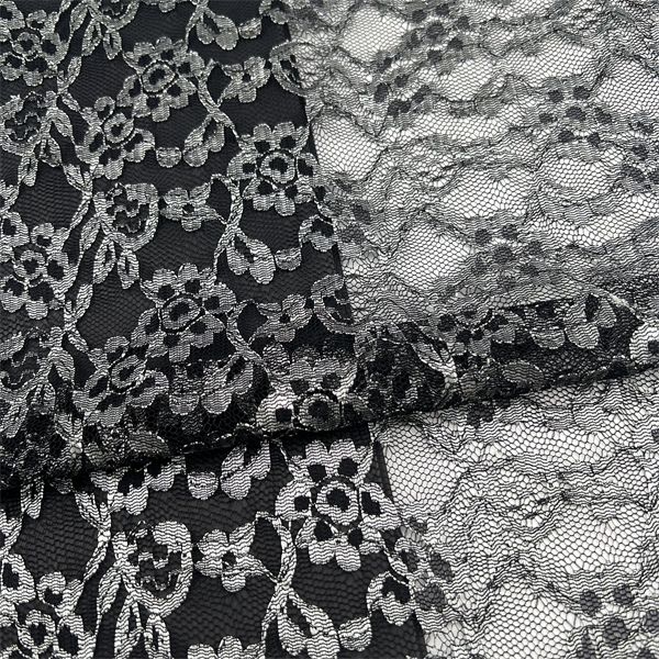 Modernizing silver lace with accessories