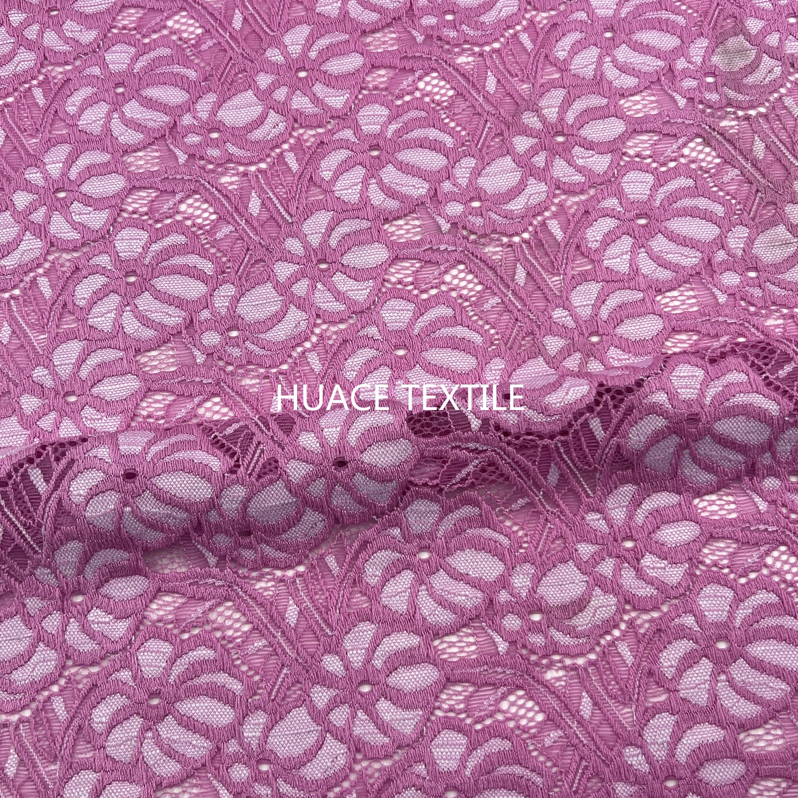 New Style Polyester Fashion Nylon  Spandex Classic Flora Lace