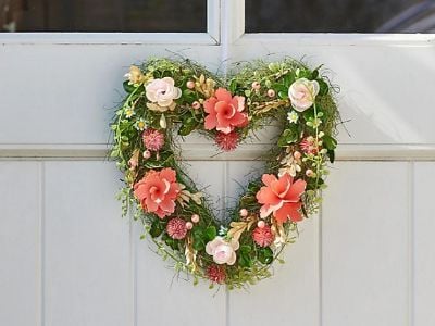 Artificial Heart Shaped Wreath Customization Guide