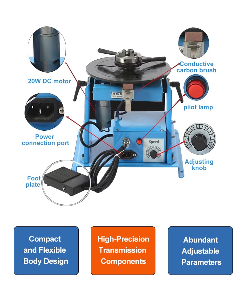 TKweld Turntable Motor Engine for Welding Positioner-New 1 Year Warranty factory