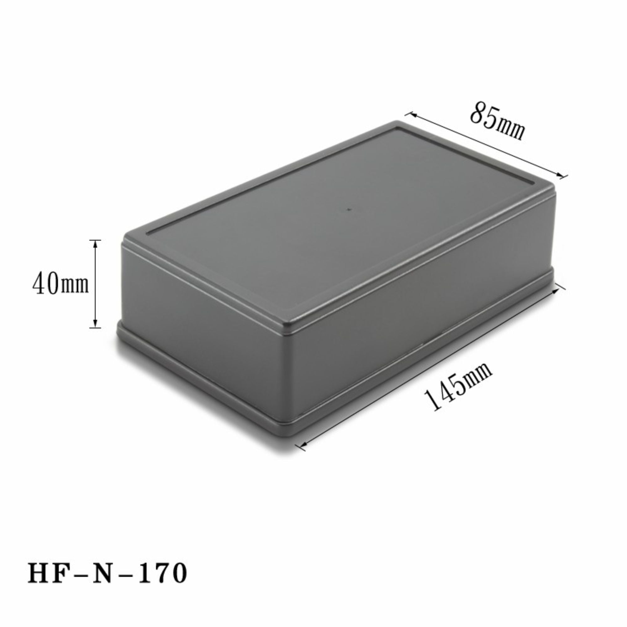 صندوق مشروع كهربائي صغير مخصص HF-N-170 بلون أسود مصنوع من البلاستيك ABS لغلاف GPS