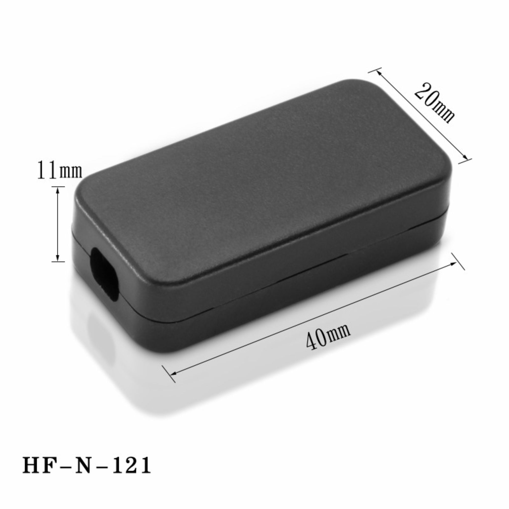 Caixeta de Junció elèctrica de caixa de plastique de ABS negre HF-N-121 personalitzada