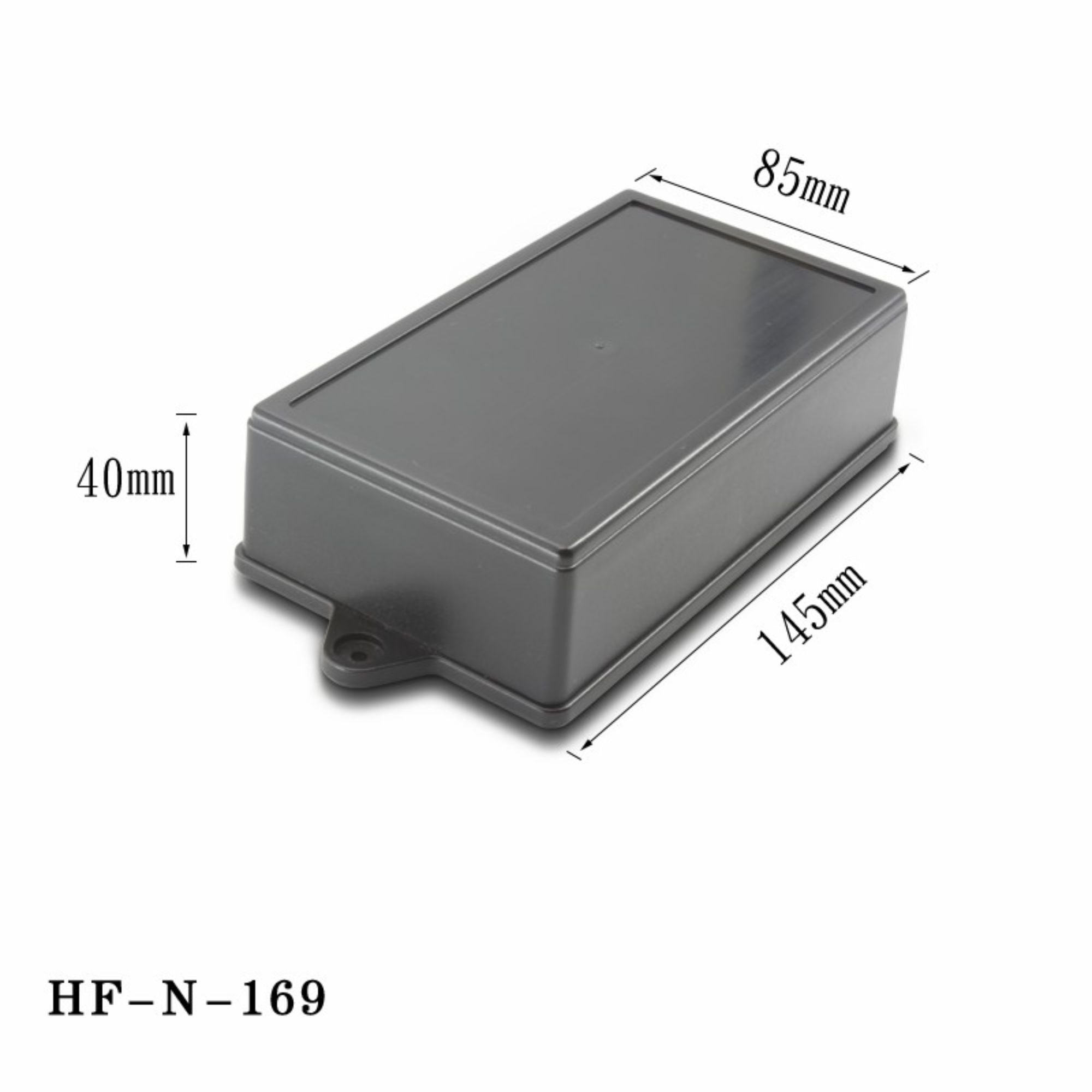 جعبه اتصال سفارشی HF-N-169 درجه IP54 رنگ سیاه کوچک برای PCB با ماده پلاستیک ABS الکتریکی