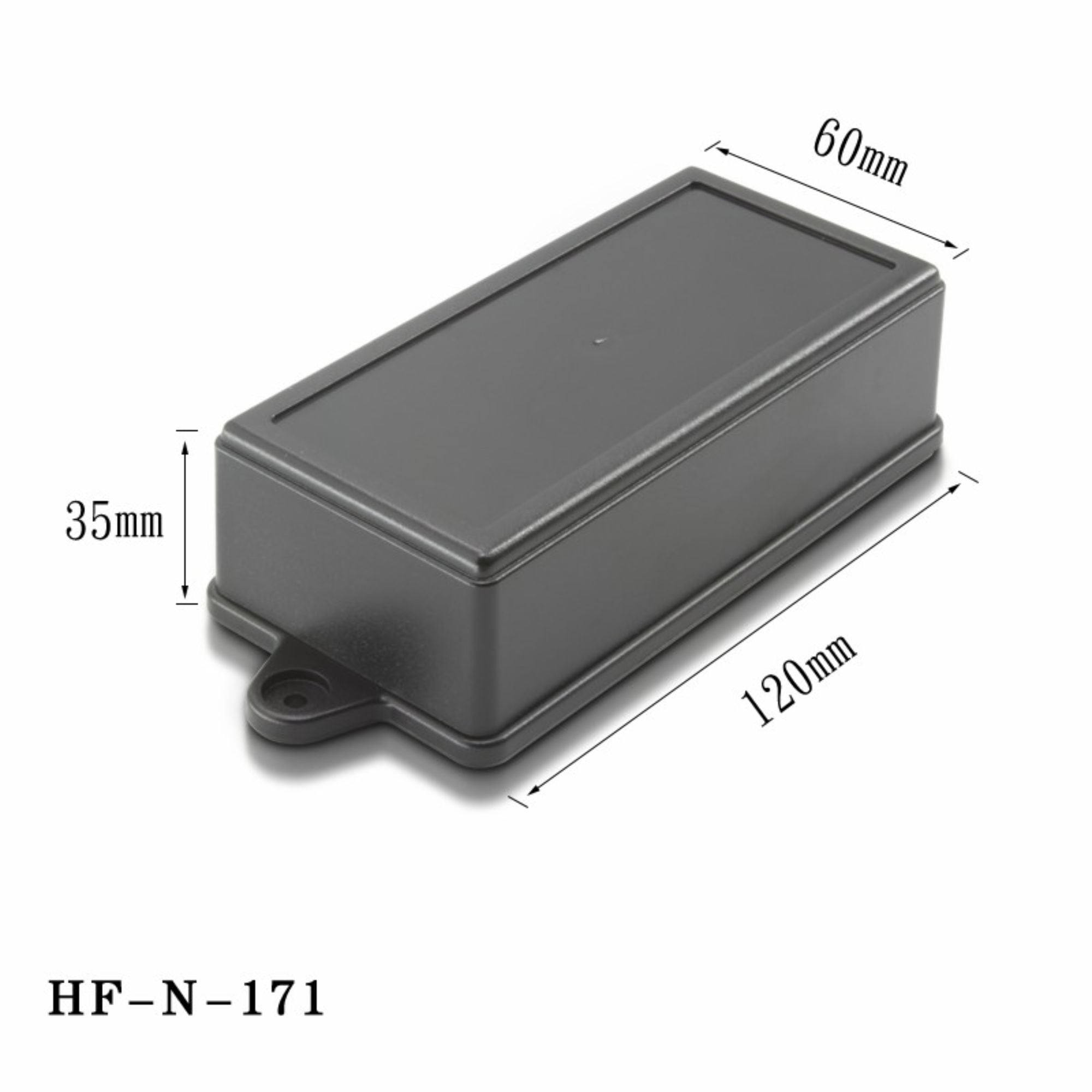 تخصيص nics HF-N-171 صغير أسود علبة بلاستيكية مقاومة للماء IP54 غطاء التحكم الإلكتروني