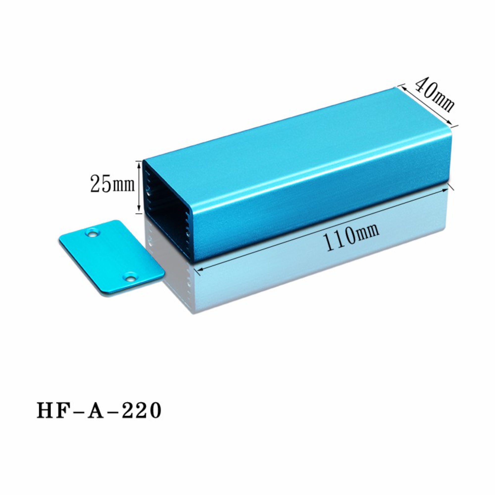 صندوق استخراج الألمنيوم المتأكسد HF-A-220 أغلفة إلكترونية معدنية