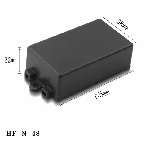 مخصص HF-N-48 جدار صغير أسود ABS بلاستيك صندوق تبديل حالة