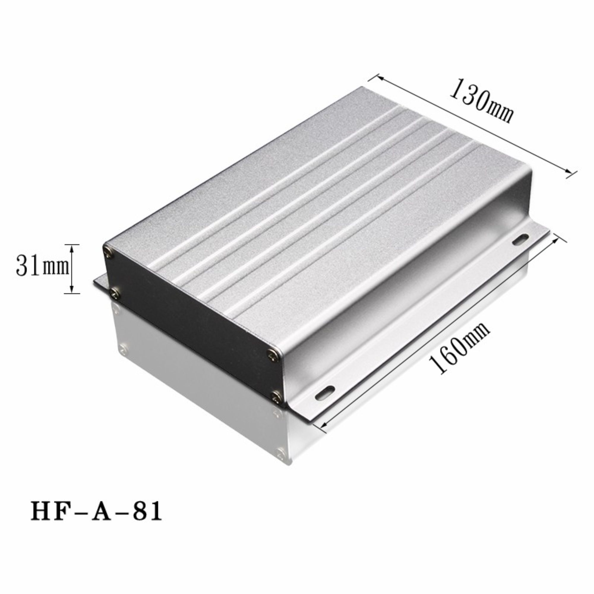 nclosure Factory Metal Project Cases HF-A-81 معالجة الألمنيوم بالأنودة غلاف بالإخراج بالأبعاد