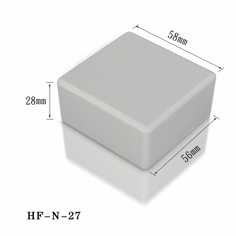 تصنيع التصميم HF-N-27 مع غطاء إلكترونيات مصنوع من البلاستيك ABS القابل للدوران صندوق مشروع