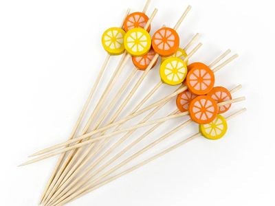Bamboo Picks for Cocktail and Snack Presentation