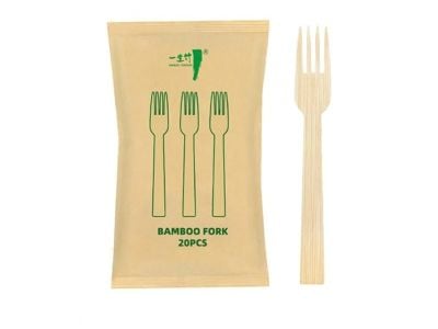 Bamboo Forks and Spoons for Meal Kit Packaging