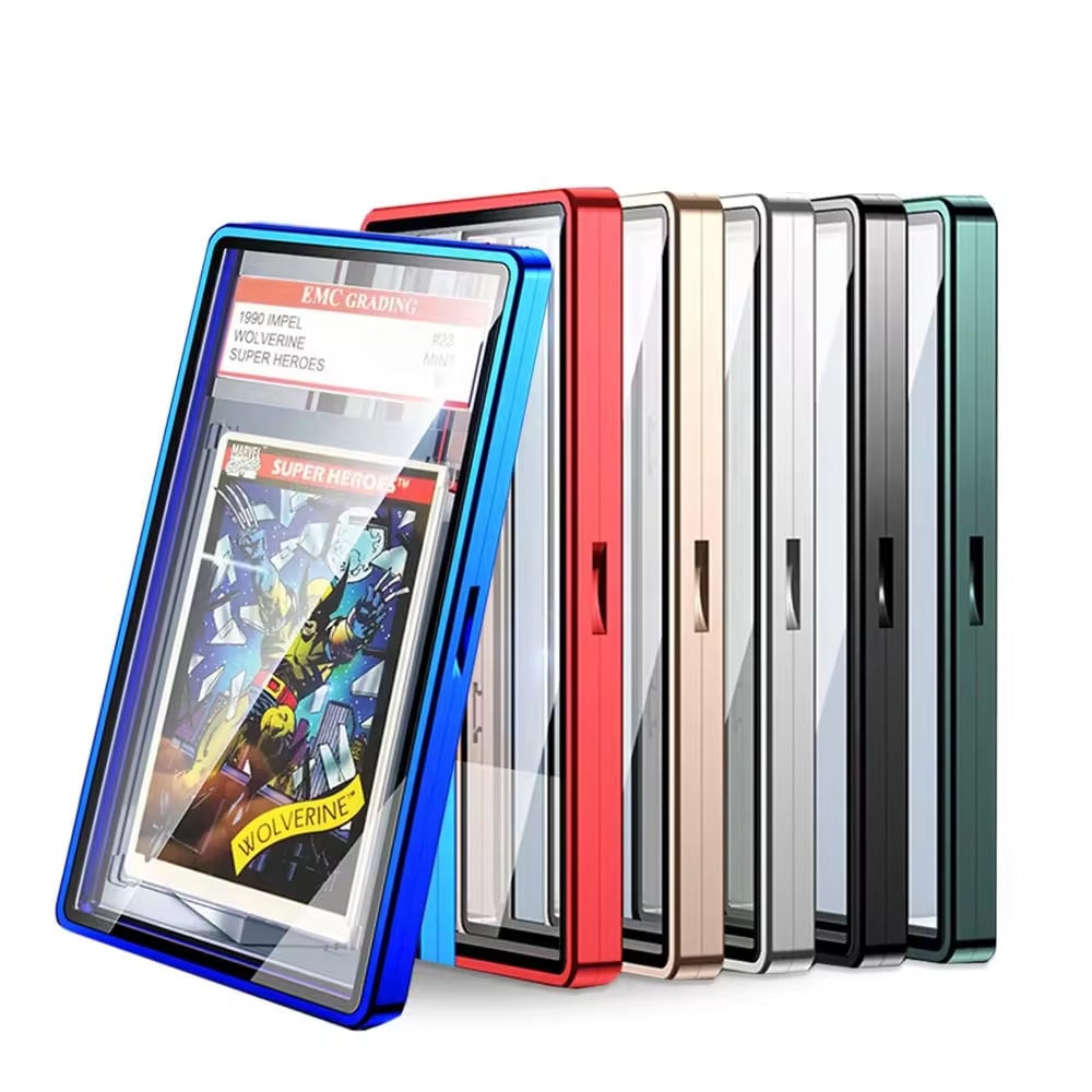 Metal Magnetic Frame UV Resistant Display Protector Card Slab for PSA GBCA CSG RPA CGC Trading Cards Acrylic Graded Card Case factory