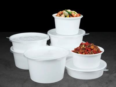 Catering Service Solution: Leakproof Round Takeaway Food Containers Bulk Supply