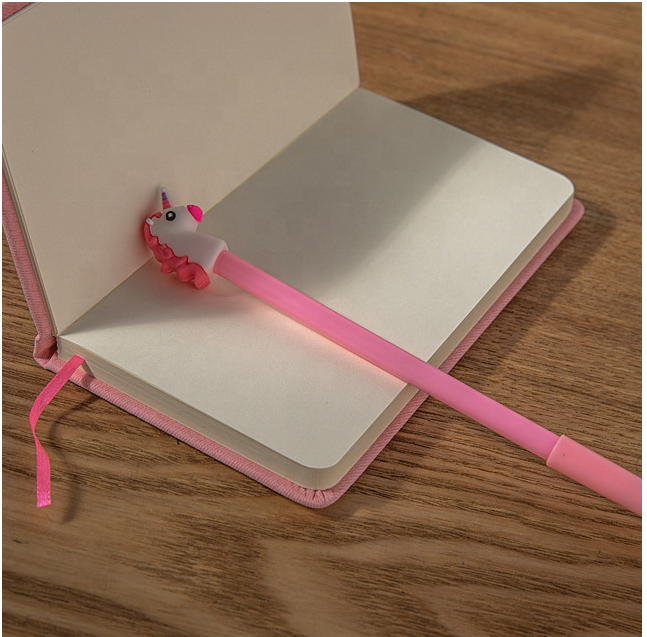 product kid stationery 1018cm cartoon unicorn travel journal paper notebook gift set with pen for girls-6