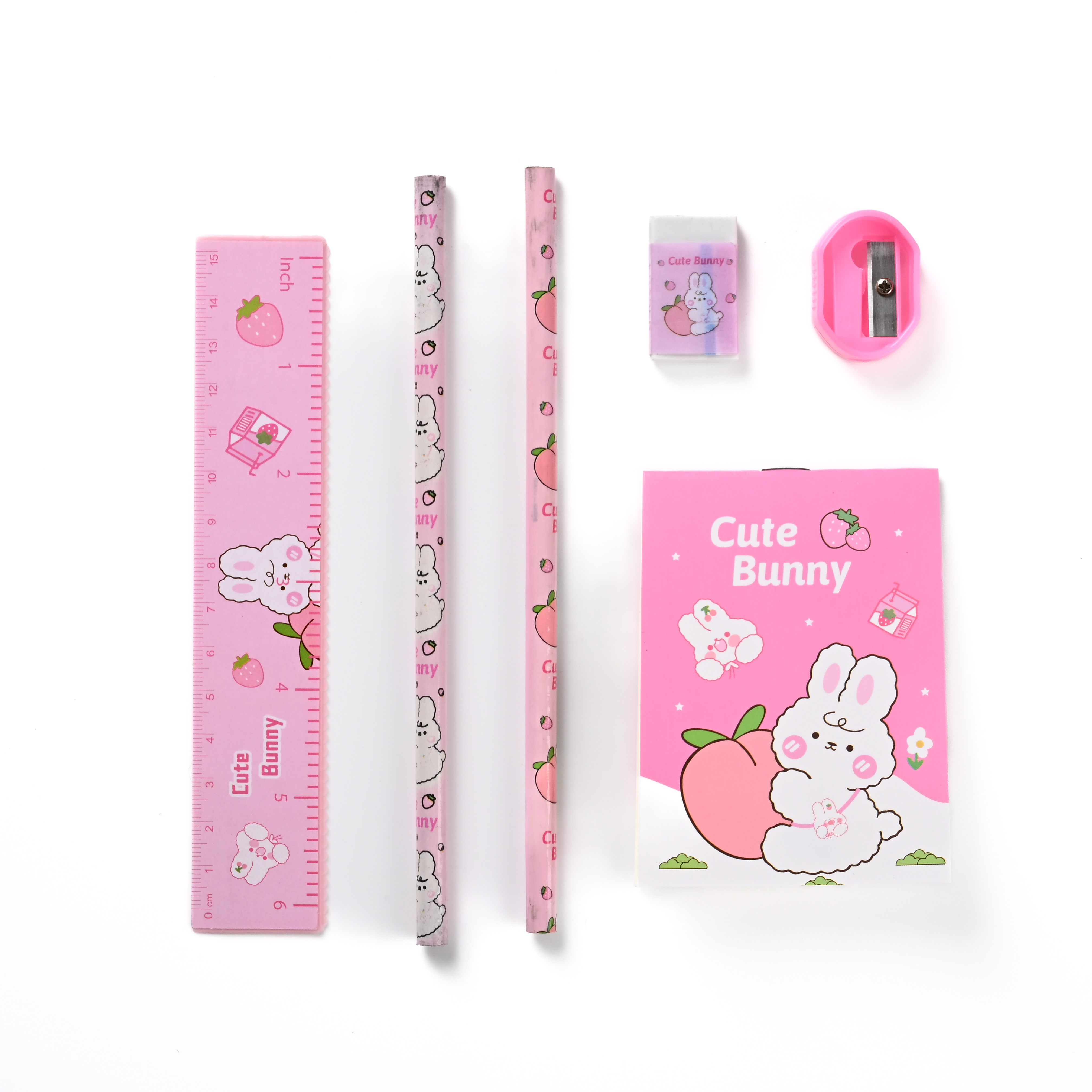 product hot cute student gift wholesale stationery set pencil eraser sharpener for primary school for classroom use-8
