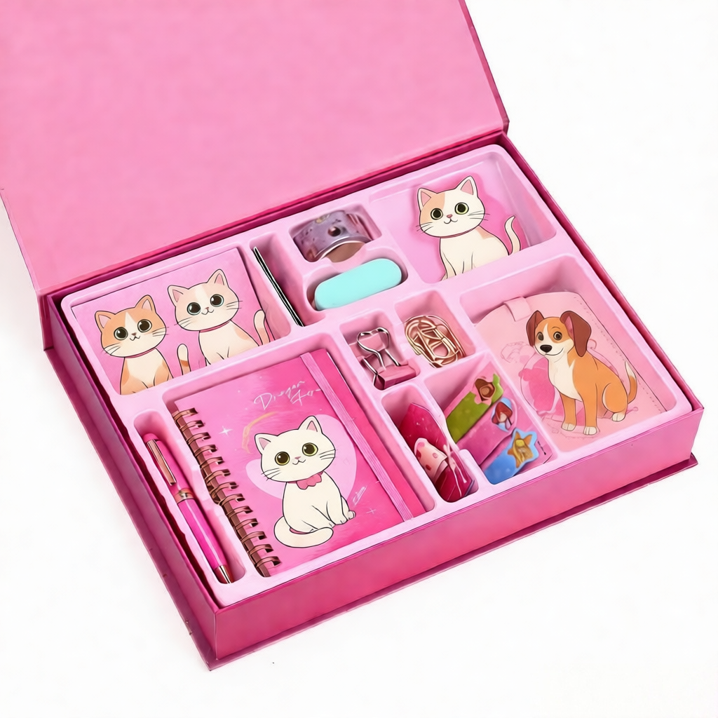 product colorful magical design stationery kit portable complete set for home office classroom creative back to school gift bundle-11