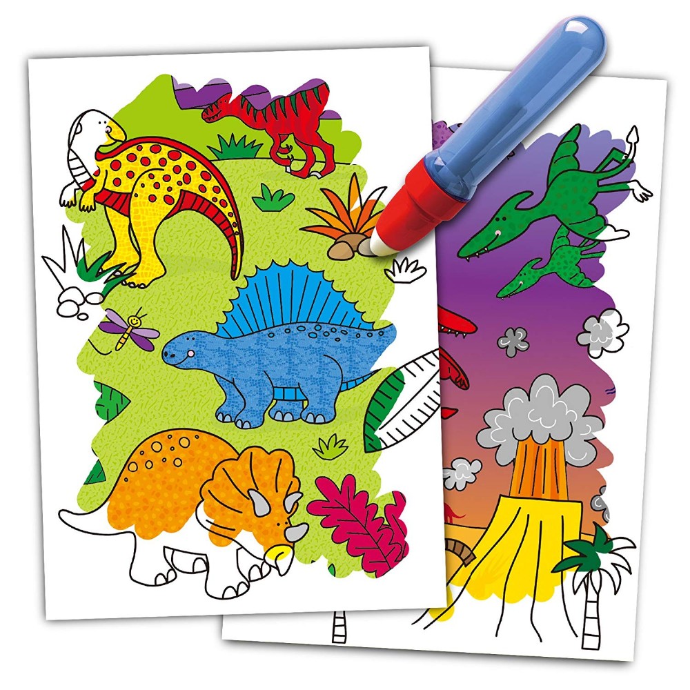 product 6 x 8 magic water drawing book scratch book with water pen kids school stationery set-5