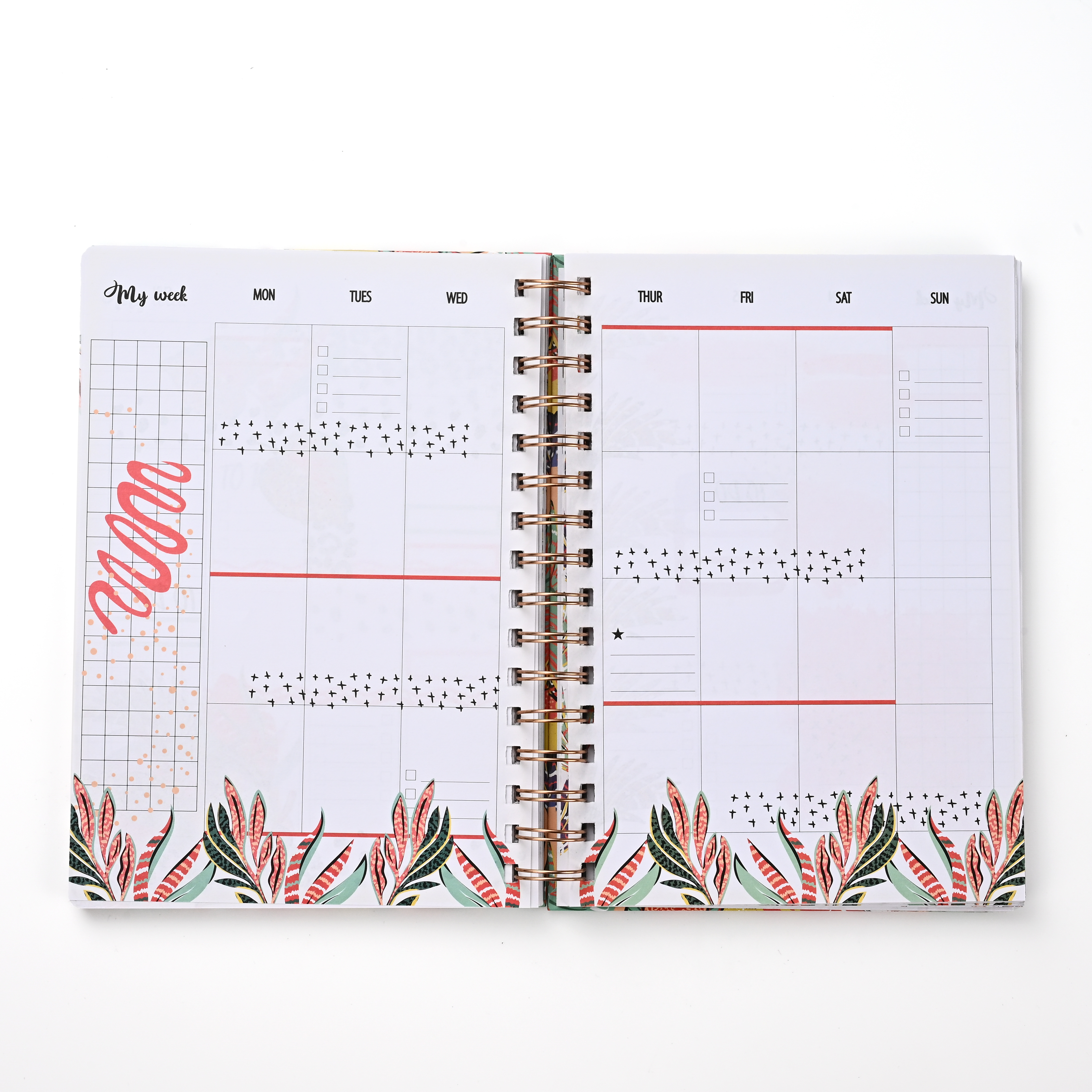 product rose printed hardcover a5 notebook for girls durable school supply with vintage floral cover gift-7