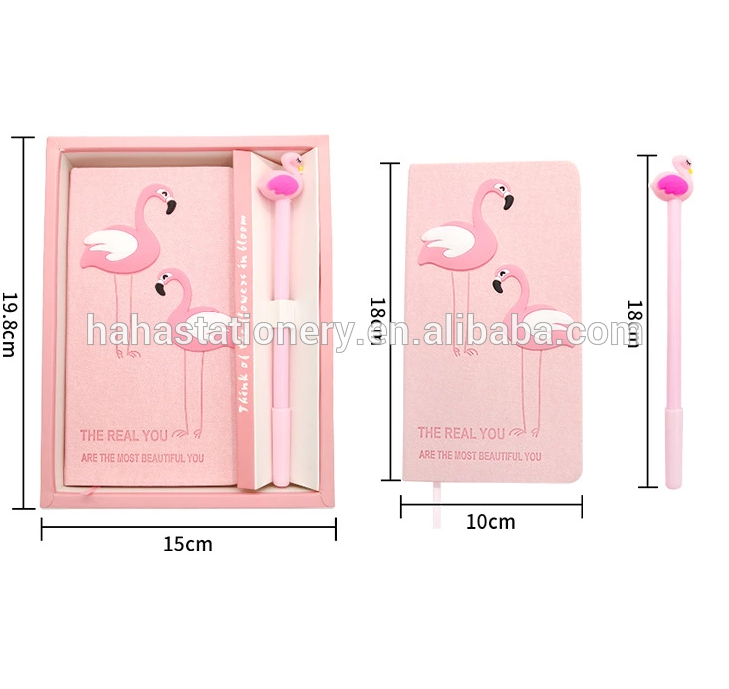 product hot sale agenda planner pink unicorn student creative cartoon stationery bank notebook gift box set-7