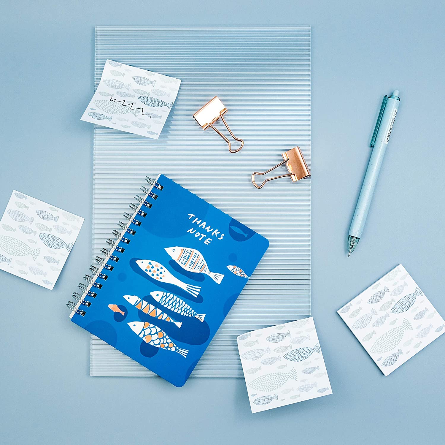 product stationery gift kit school supplies with notebook sticky notes pen clips for girls boys stationery set-7