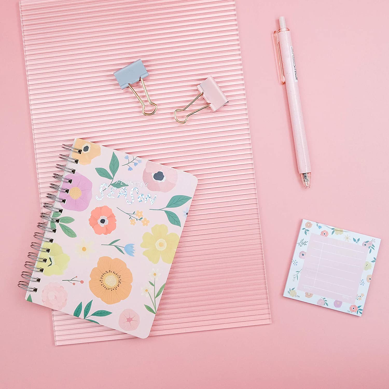 product stationery gift kit school supplies with notebook sticky notes pen clips for girls boys stationery set-10