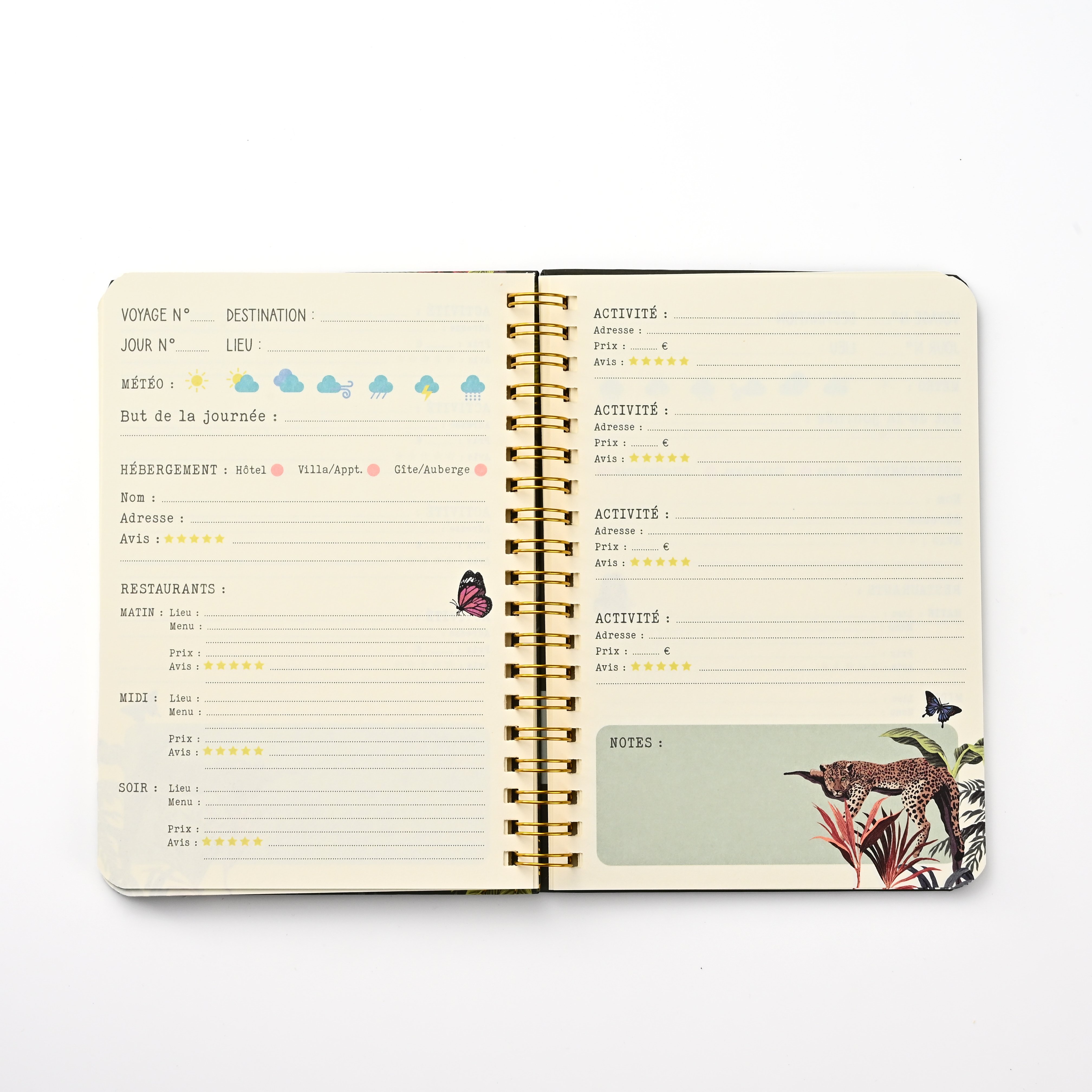 product wire coil bindingl custom gold ring diary journal notepad planner spiral note book notebooks for gifts-10