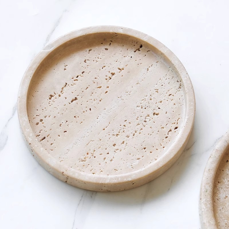 product quiet style light luxury natural cave stone tray for home decor creative jewelry aromatherapy storage desktop ornaments-7