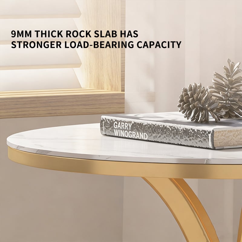 Modern X-Shaped Marble Side Table with 9mm Thick Stone Top and Carbon Steel Base, for Living Room Sofa Side Use supplier