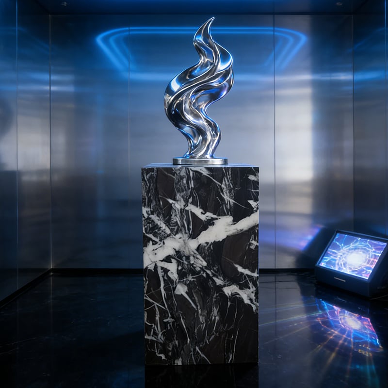 Luxury Modern Black White Marble Display Pedestal Sculpture Vase Art Decoration Stand Solid Stone Home Hotel Gallery supplier