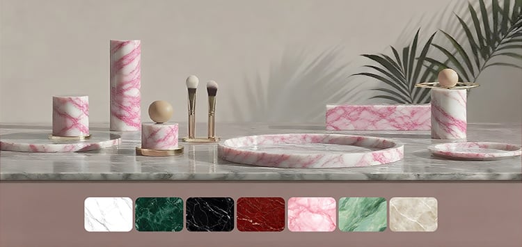 Modern E-Shaped Sintered Stone Side Table with Carbon Steel Base for Sofa Embedding Use supplier