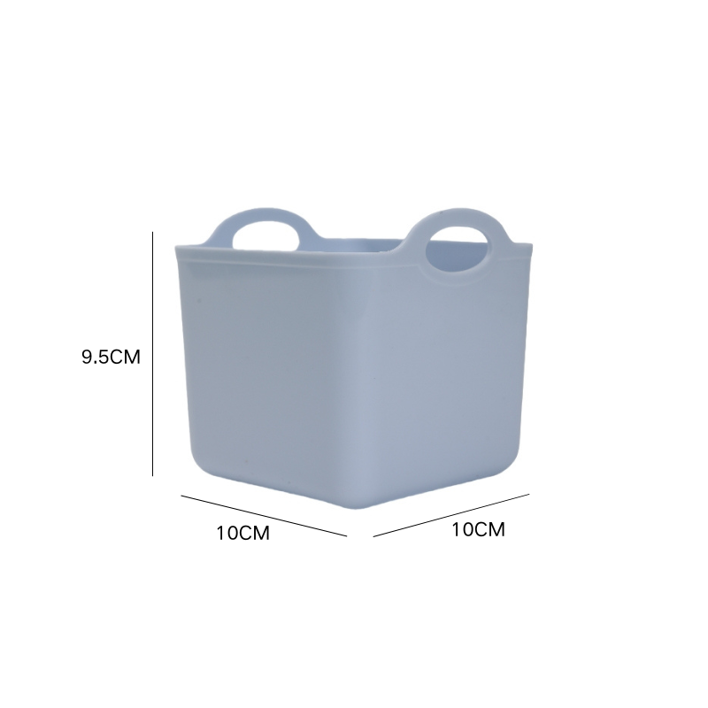 Simple Plastic Pen Holder Multifunctional Desktop Office Student Stationery Storage Custom Plastic Makeup Brush Storage Basket details