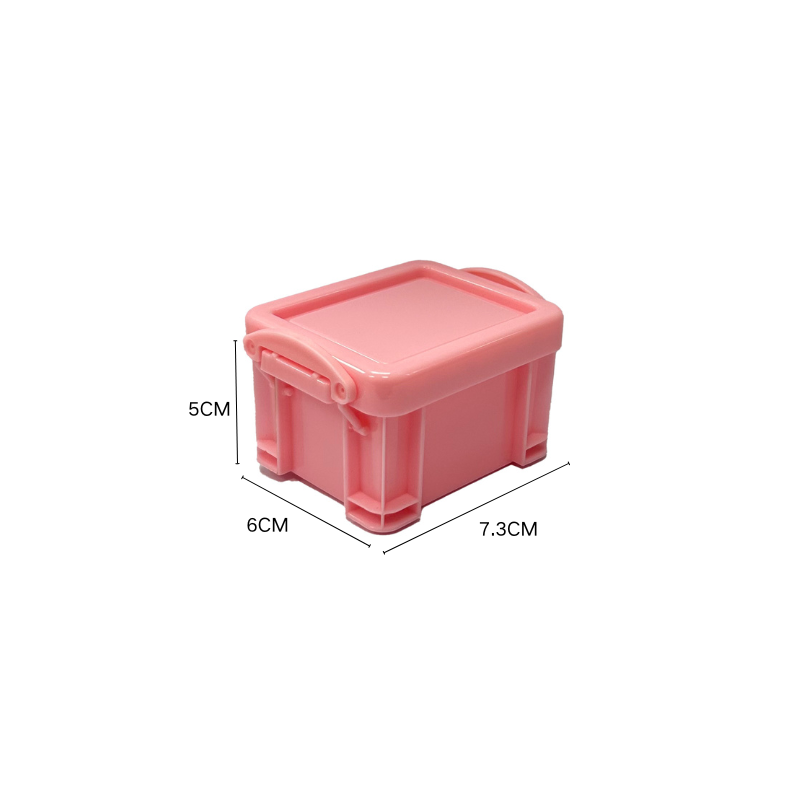 2025 Cute Style Plastic Mini Organizer with Lid Custom Cute Colors Desktop Small Storage Box Multifunctional Storage Box supplier