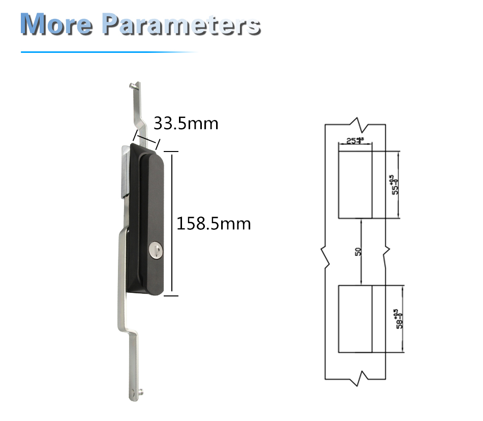 LG101 Industrial Electric Communication Lock Cylinders Pull Rod Swing Handle Cabinet Door Lock for Wholesale supplier