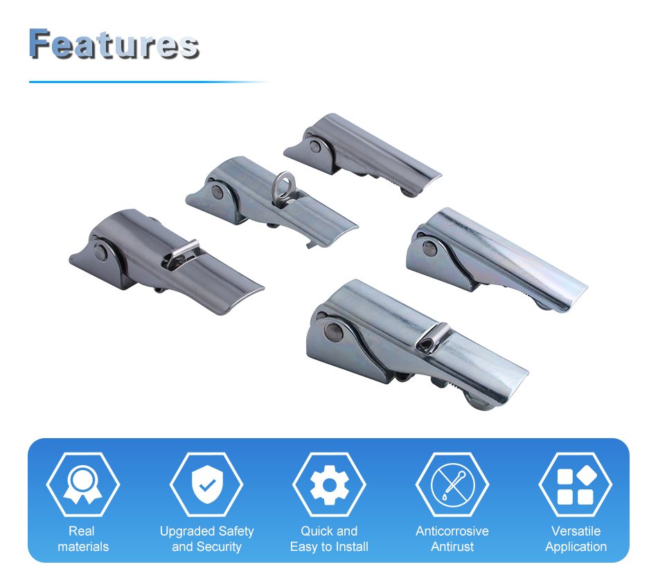 product dk902 high quality safety industrial hardware stainless steel draw latch for chassis and cabinet-4