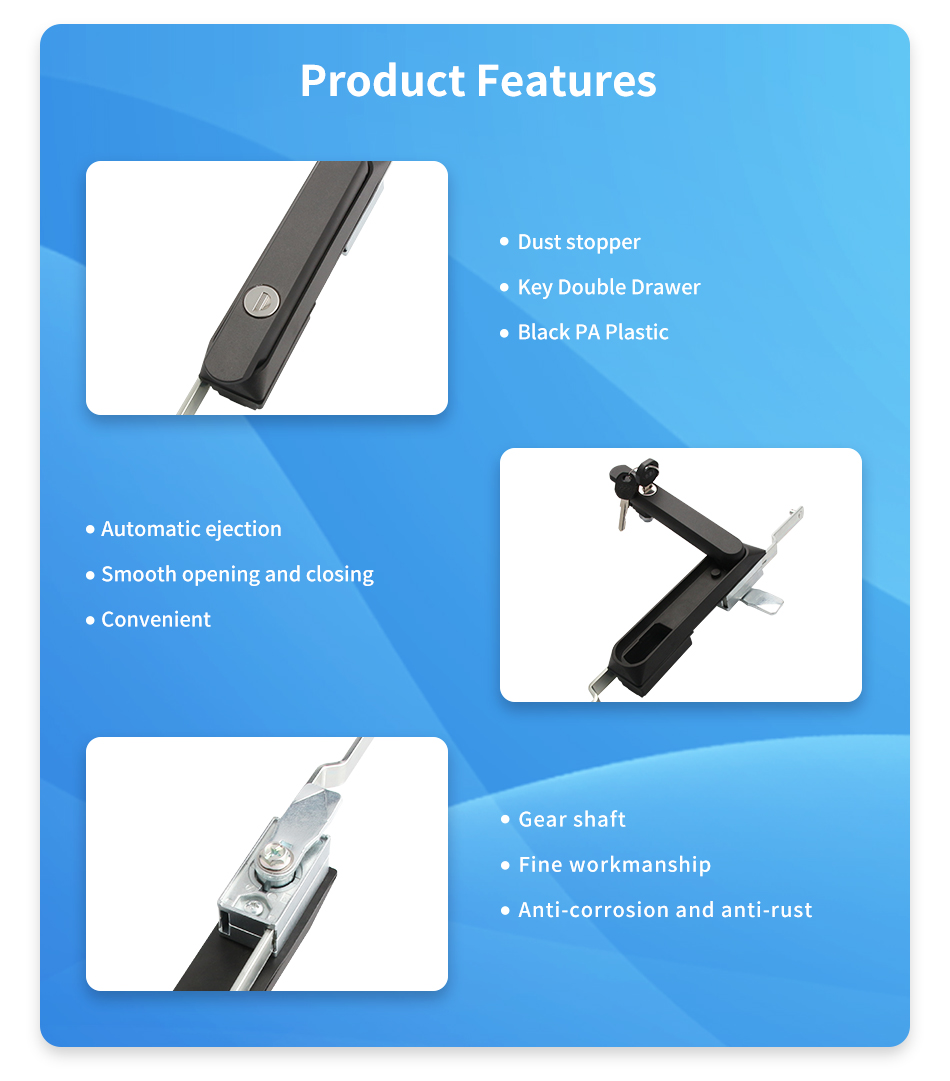 LG101 Industrial Electric Communication Lock Cylinders Pull Rod Swing Handle Cabinet Door Lock for Wholesale factory