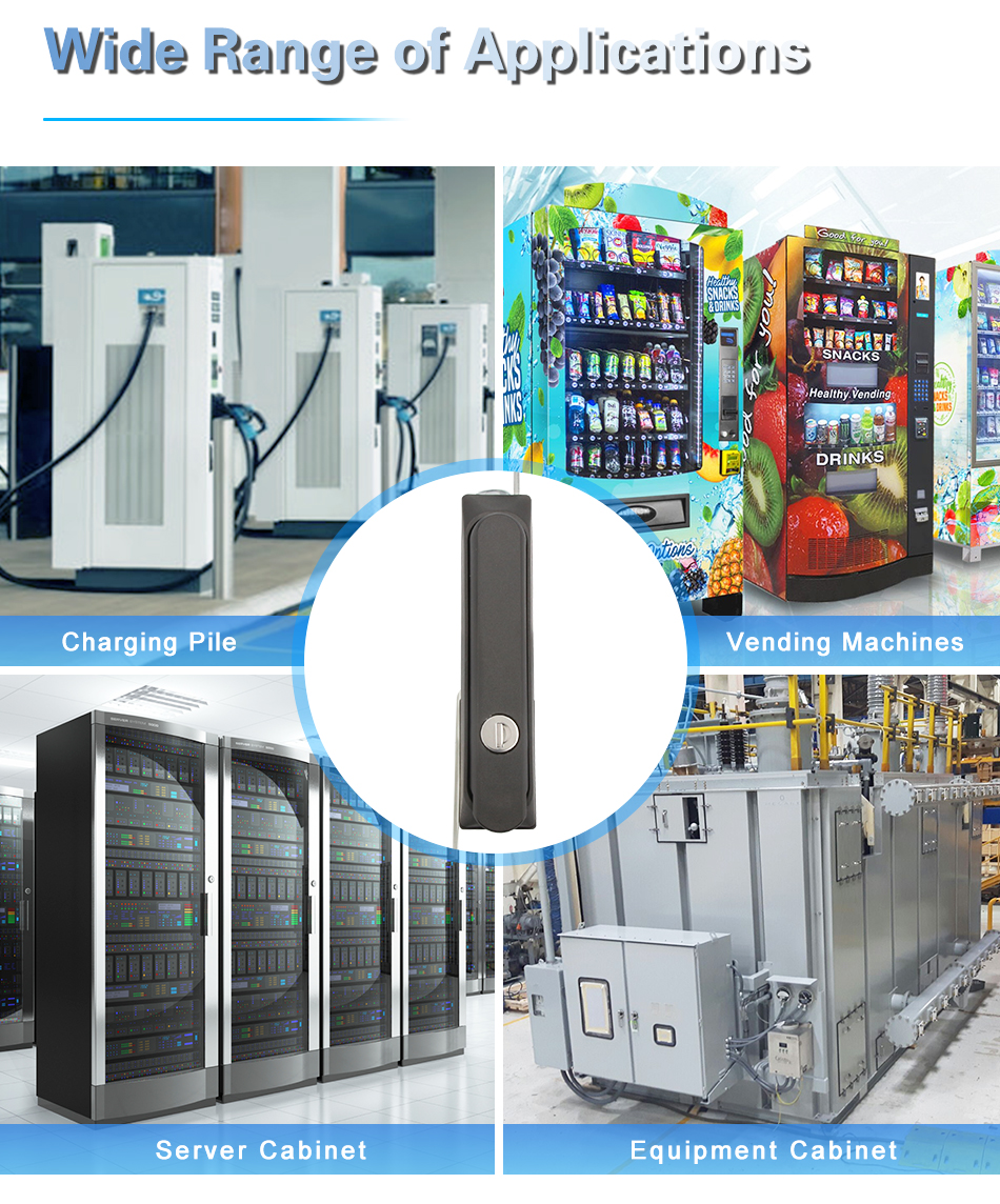 LG101 Industrial Electric Communication Lock Cylinders Pull Rod Swing Handle Cabinet Door Lock for Wholesale supplier