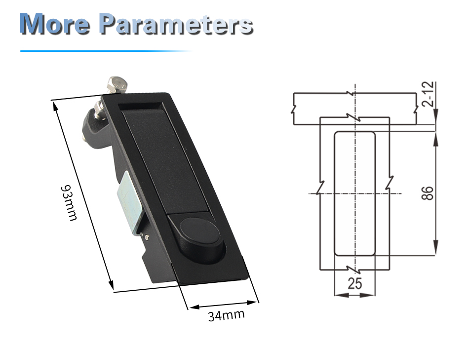 product pm242 industrial lock supplier zinc alloy sealed lever latches compression degree plane lock for auto cabinet-7